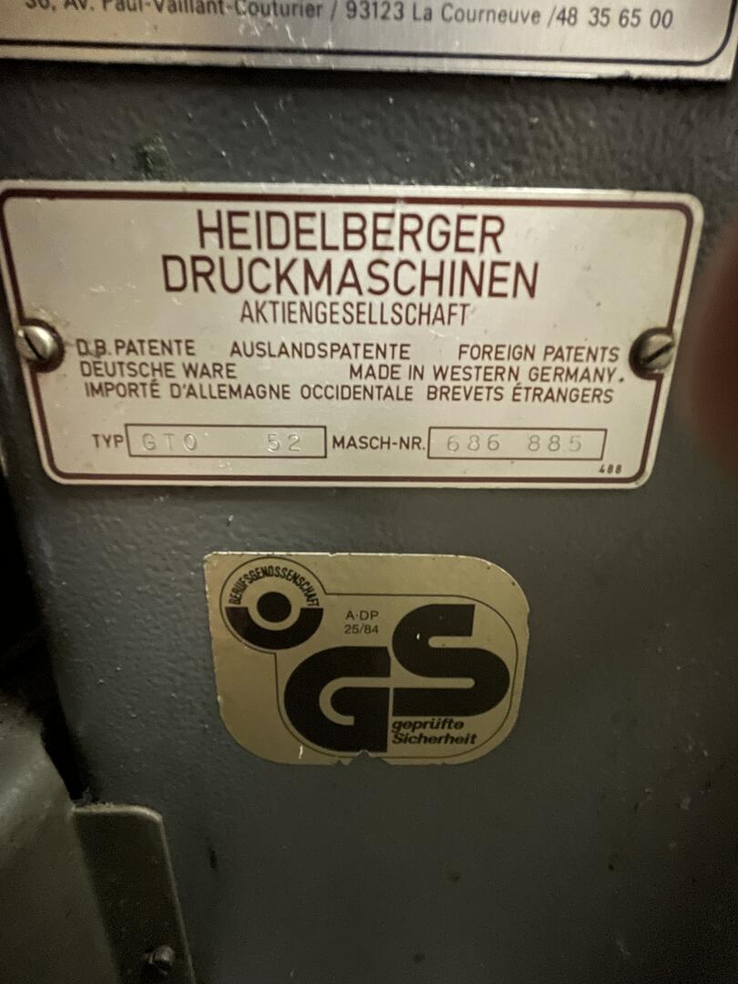 Heidelberg GTO 52 | 1986 - 3